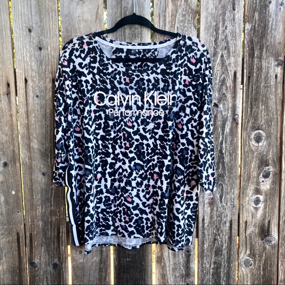 Calvin Klein performance animal print top